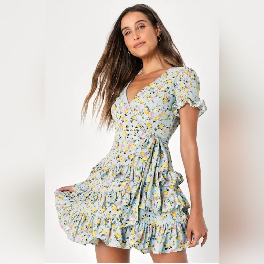 SOLD Floral Wrap Dress